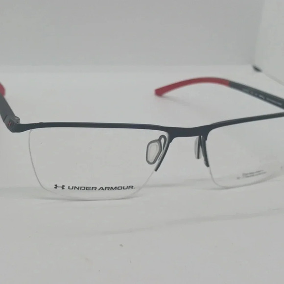 NWT RX-ABLE UNDER ARMOUR UA5003G EYEGLASS FRAMES BLACK RED - Picture 2 of 5